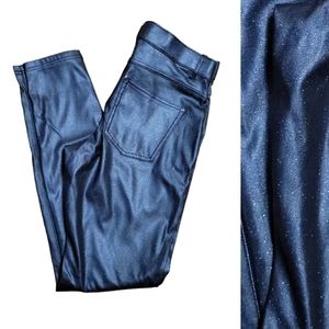 HUE Black Sparkle Compression Pants